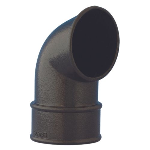 Aquaflow 68mm Kast Iron Effect Plastic Shoe