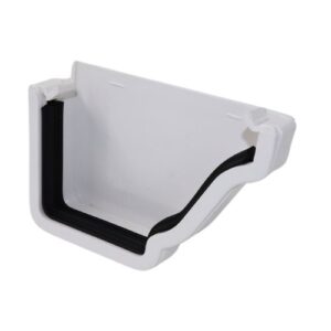 Aquaflow Right Hand Klassic 130mm External Ogee Stop End White