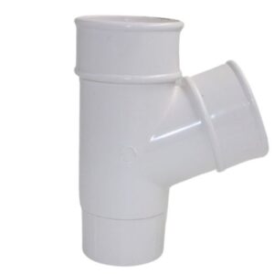 Aquaflow Round Plastic 112.5° Downpipe Y-Branch White