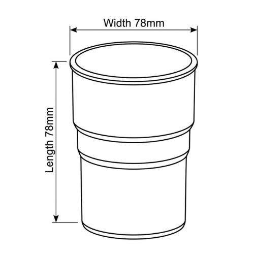 Aquaflow Round Plastic Downpipe Socket Drawing