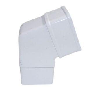 Aquaflow Square 112.5° Offset Bend Downpipe White