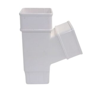 Aquaflow Square 112.5° Plastic Y Branch Fitting wHITE