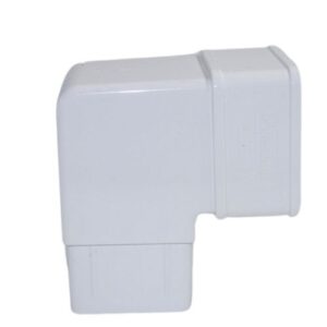 Aquaflow Square 92.5° Offset Bend Downpipe White
