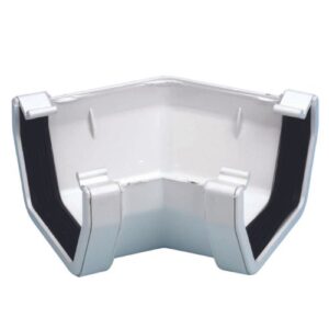Square 120° Gutter Angle White