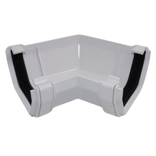 Square 135° Gutter Angle White