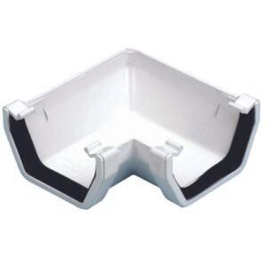 Square Gutter Angle 90° White