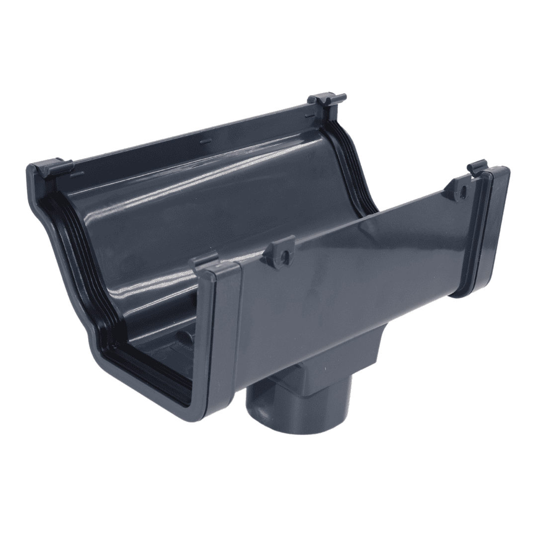 Black classic ogee running outlet