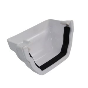 Aquaflow 125mm Krown External Ogee Stop End White