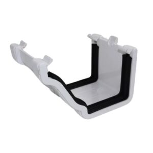 Aquaflow 130mm Klassic Ogee Union Bracket White
