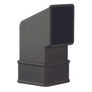 Aquaflow 65mm Cast Iron Effect Square Downpipe Shoe