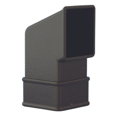 Aquaflow 65mm Cast Iron Effect Square Downpipe Shoe