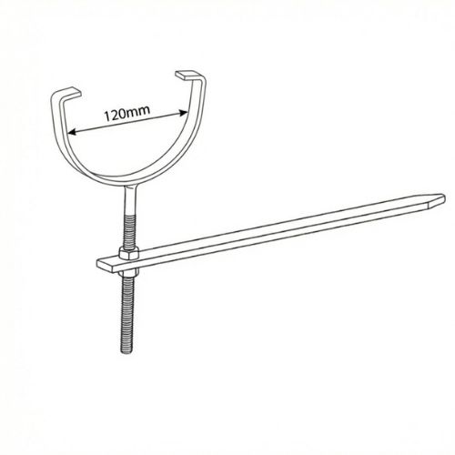 Aquaflow Round Steel Deep High Rise and Fall Bracket