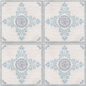 Modern Blue Tile 400mm (Pack Of 4) | Plastic Centre