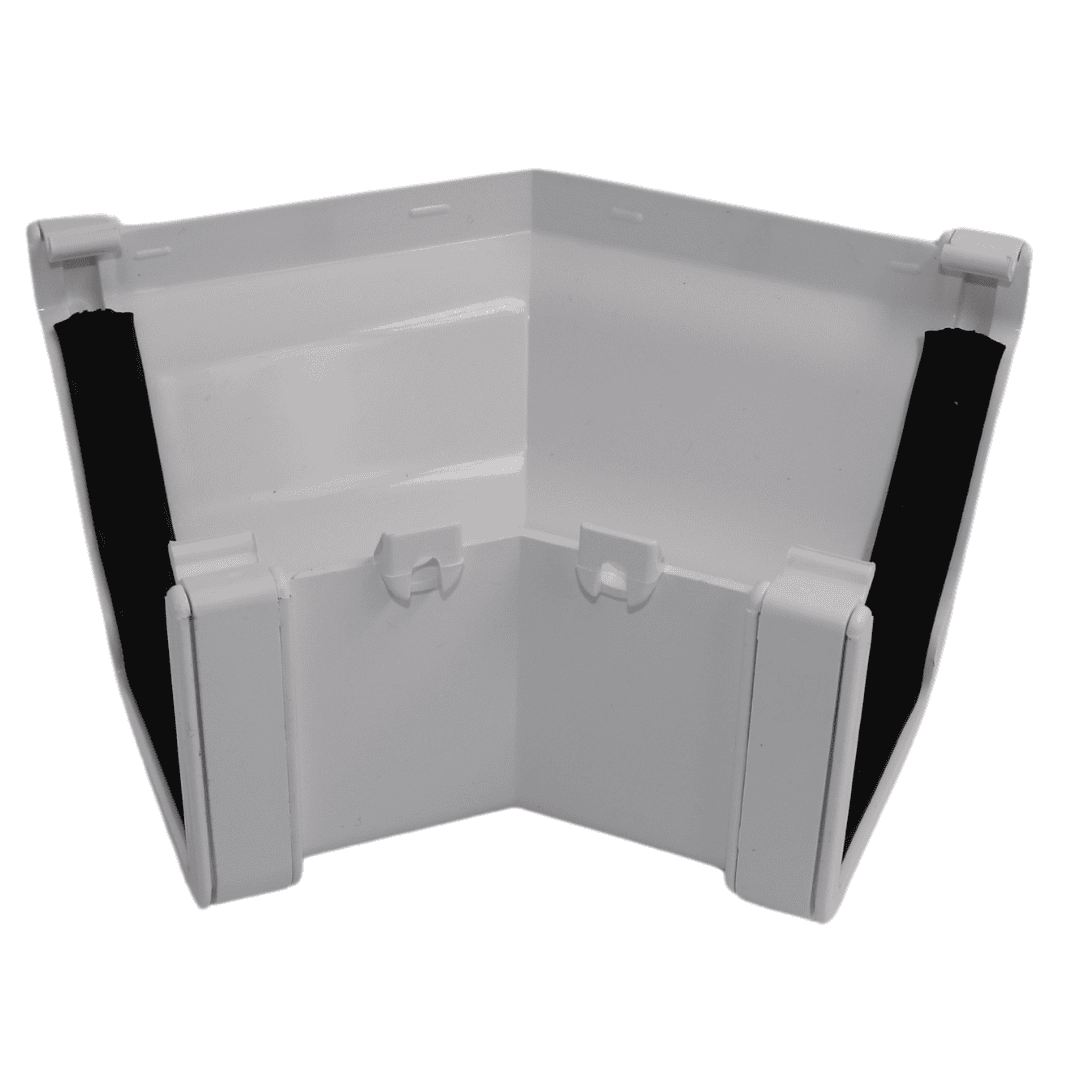 White Aquaflow 130mm External 135° Ogee Gutter Angle