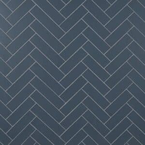 Matt Navy Chevron Wall Panel