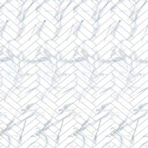 Matt White & Grey Veined Effect Chevron Wall Panel
