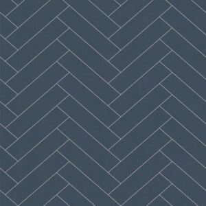 Matt Navy Chevron Wall Panel | 250mm x 2.6m x 8mm (Pack of 4)