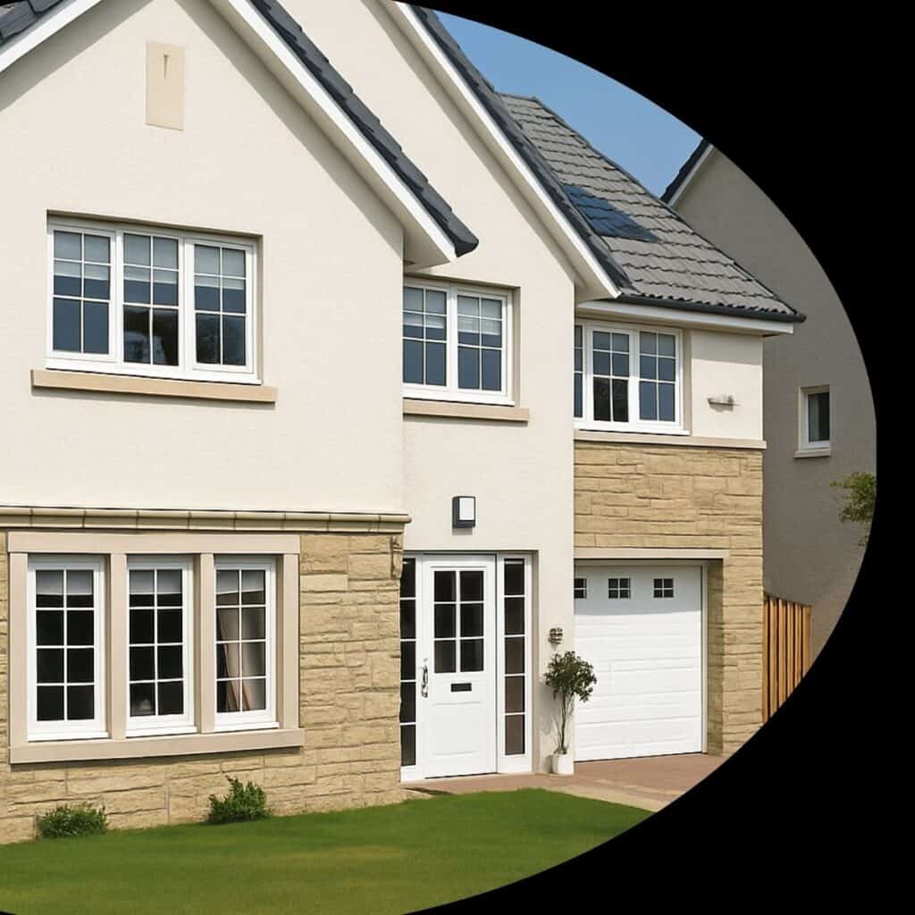 Modern home with uPVC windows – request a window quote