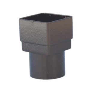 Aquaflow Cast Iron Effect 66mm Square/Round 68mm Downpipe Adaptor
