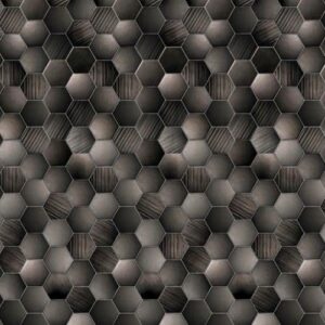Duraklad Wall Panel 10mm x 1m x 2.4m Hexagon Dream Anthracite Grey