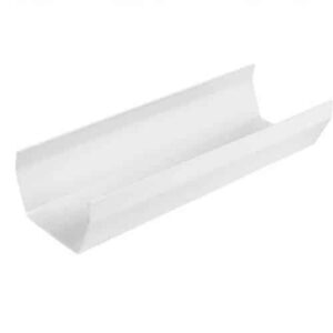 Square Plastic Gutter White