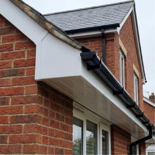 large fascia board fitted onto roof